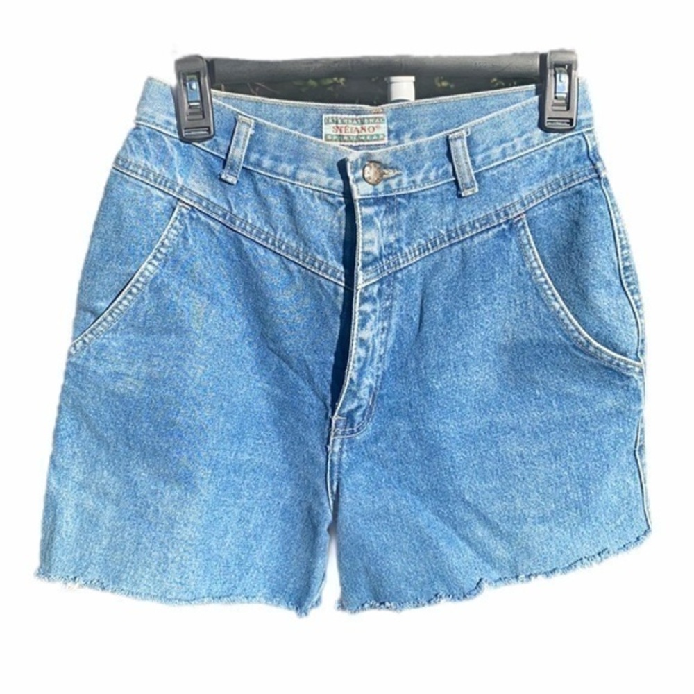 Vintage Stefano Denim Shorts, size 9, light blue wash